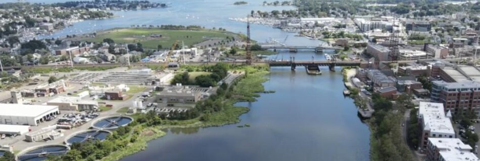 Aerial view of Norwalk Harbor in Connecticut. Submitted by B. Lavallo